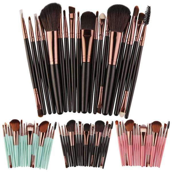 18Pcs Makeup Brushes Tool Set Cosmetic Powder Eye Shadow Foundation Blush Blending Beauty Make Up Brush